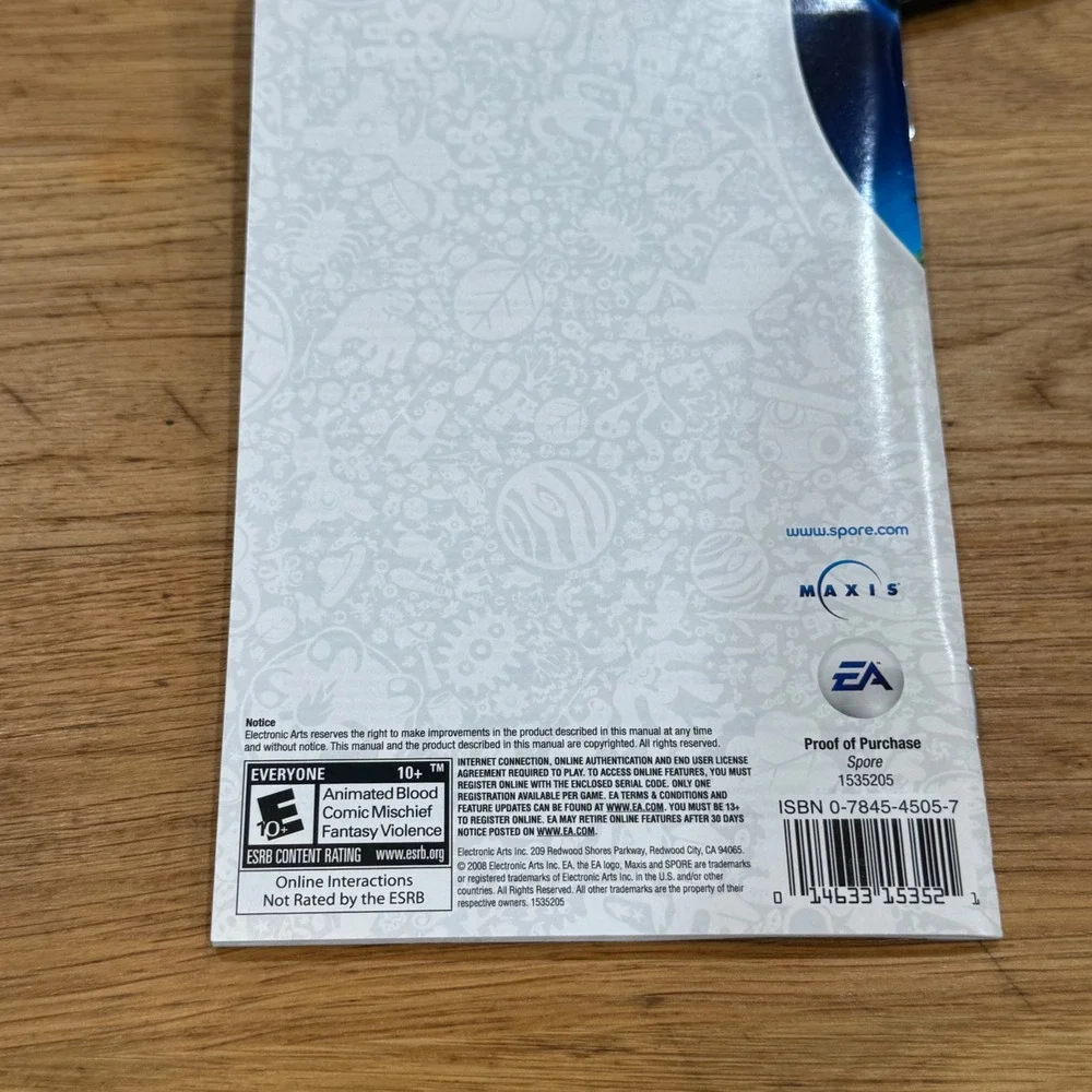 Spore PC Mac DVD-ROM Video Game 2008 EA Maxis Life Simulation Strategy Case